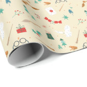 ハリー・ポッター |休日のアイコンのパターン ラッピングペーパー (ロールコーナー)