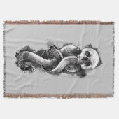 ハリー・ポッター |濃いマークの水色 スローブランケット (正面)