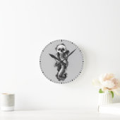 ハリー・ポッター |濃いマークの水色 ラウンド壁時計 (ホーム)