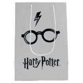ハリー・ポッター |稲妻の傷跡と眼鏡 ミディアムペーパーバッグ (裏面)