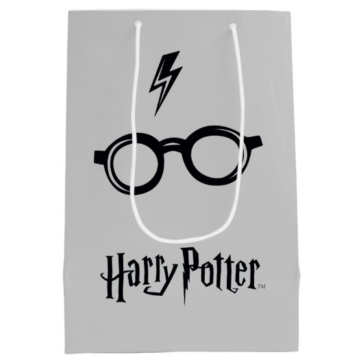 ハリー・ポッター |稲妻の傷跡と眼鏡 ミディアムペーパーバッグ (裏面)