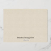 ハリー・ポッター |赤ちゃんシャワーありがとう 箔招待状ポストカード (裏面)