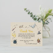 ハリー・ポッター |赤ちゃんシャワーありがとう 箔招待状ポストカード (立ち正面)