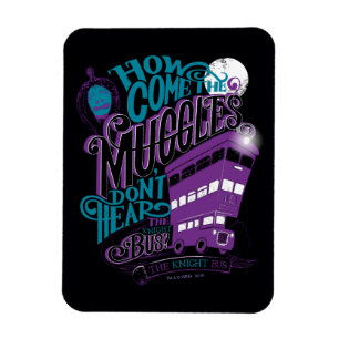 ハリー・ポッター  騎士バスタイポグラフィ図 マグネット