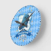 ハリー・ポッター | 魅力的 RAVENCLAW™ Crest ラウンド壁時計 (傾斜)