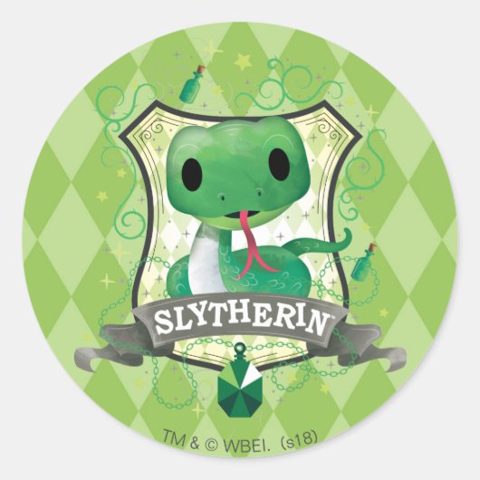 ハリー・ポッター | 魅力的 SLYTHERIN™クレスト ラウンドシール (正面)