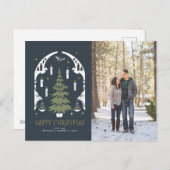 ハリー・ポッター™魔法のクリスマスツリー シーズンポストカード (正面/裏面)