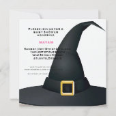 ハリー・ポッター | 黒い魔女の帽子 ベビーシャワー 招待状 (正面)