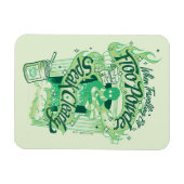 ハリー・ポッター | Floo Powderタイポグラフィ図 マグネット (横)