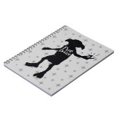 ハリー・ポッター | "Free Dobby"シルエットタイポグラフィ ノートブック (左側)