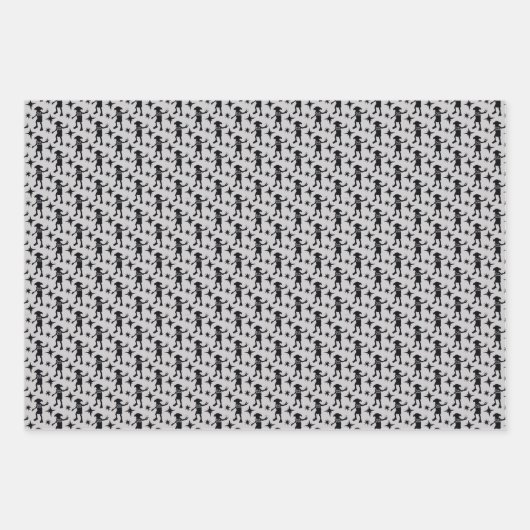 ハリー・ポッター | "Free Dobby"シルエットタイポグラフィ ラッピングペーパーシート (正面2)