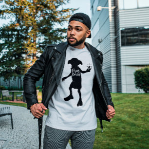 ハリー・ポッター   "Free Dobby"シルエットタイポグラフィ Tシャツ