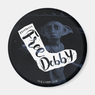 ハリー・ポッター "Free Dobby"ソックスタイポグラフィ マグネット