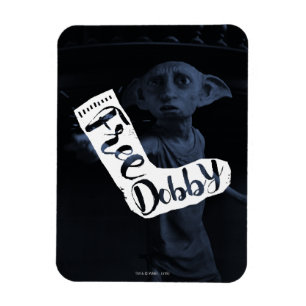 ハリー・ポッター "Free Dobby"ソックスタイポグラフィ マグネット