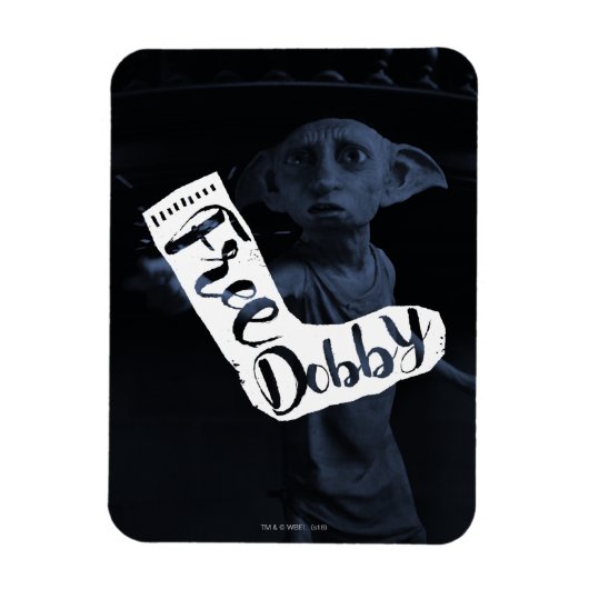 ハリー・ポッター | "Free Dobby"ソックスタイポグラフィ マグネット (縦)