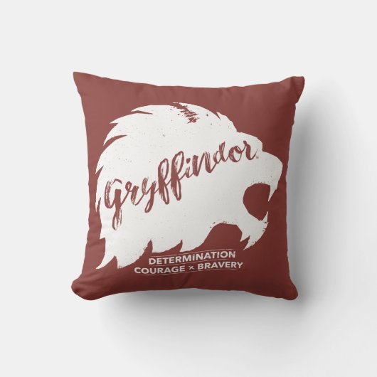ハリー・ポッター | GRYFFINDOR™シルエットタイポグラフィ クッション (正面)