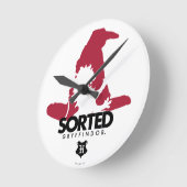ハリー・ポッター | GRYFFINDOR™ハウスに分類 ラウンド壁時計 (傾斜)