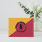 ハリー・ポッター | GRYFFINDOR™ハウストレイトグラフィック ポストカード (スタンド正面)