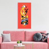 ハリー・ポッター | GRYFFINDOR™ハウストレイトシギル キャンバスプリント (インサイチュ (リビング))