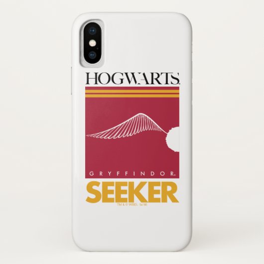 ハリー・ポッター | GRYFFINDOR™ハウスQuidditch Seeker Case-Mate iPhoneケース (裏面)