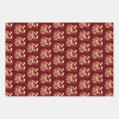 ハリー・ポッター | GRYFFINDOR™ライオンの水彩 ラッピングペーパーシート (正面)