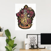 ハリー・ポッター | Gryffindor Crest – 破棄 ポスター (ホームオフィス)