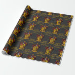 ハリー・ポッター | Gryffindor Crest - Happy Christmas ラッピングペーパー<br><div class="desc">「君はグリフィンドールに属し、勇敢な人々をハートに住ませられるかもしれない。大胆な神経と騎士道がグリフィンドールを引き離したんだ！」 このカラフルゴシックスタイルデザインは、誰もがグリフィンドール家でソートされることを望む理由を示している！赤と金ゴールドのライオンの紋章は、世界中のグリフインダーズ、マググル、ハリーポッターのファンにアピールする。家族の名前を追加してパーソナライズ！</div>