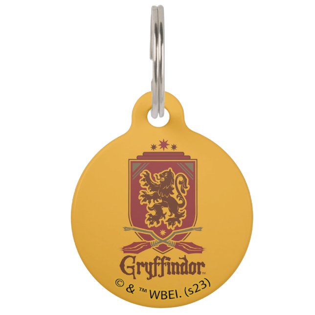ハリー・ポッター | Gryffindor QUIDDITCH™バッジ ペット　ネームタグ (正面)