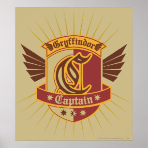 ハリー・ポッター   Gryffindor QUIDDITCH � Captain Emble ポスター