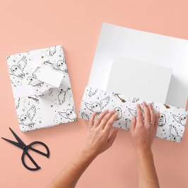 ハリー・ポッター | Hedwig Pattern – ベビーシャワーラッピング ラッピングペーパーシート