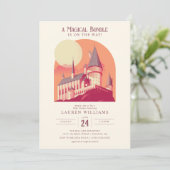 ハリー・ポッター | Hogwarts女の子ベビーシャワー 招待状 (スタンド正面)