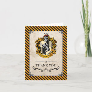 ハリー・ポッター   Hufflepuffありがとう サンキューカード