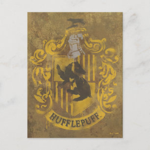 ハリー・ポッター   Hufflepuffクレストスプレー絵を描 ポストカード
