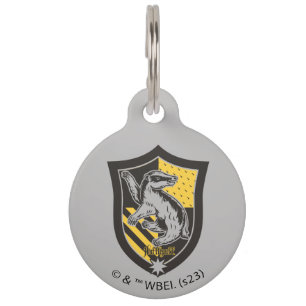 ハリー・ポッター Hufflepuffハウスプライドクレスト ペット ネームタグ