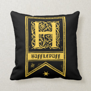 ハリー・ポッター Hufflepuffモノグラムバナー クッション