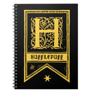 ハリー・ポッター   Hufflepuffモノグラムバナー ノートブック