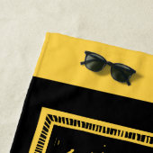 ハリー・ポッター | Hufflepuffモノグラムバナー ビーチタオル (インサイチュ)