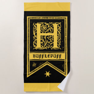 ハリー・ポッター Hufflepuffモノグラムバナー ビーチタオル