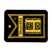 ハリー・ポッター | Hufflepuffモノグラムバナー マグネット (横)