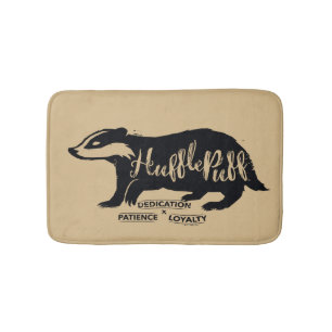 ハリー・ポッター HUFFLEPUFF™シルエットタイポグラフィ バスマット