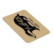 ハリー・ポッター | HUFFLEPUFF™シルエットタイポグラフィ マグネット (右側)