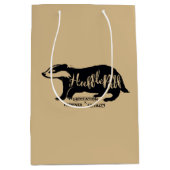 ハリー・ポッター | HUFFLEPUFF™シルエットタイポグラフィ ミディアムペーパーバッグ (正面)