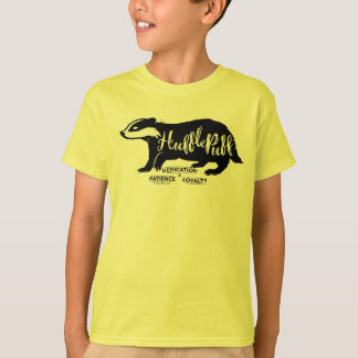 ハリー・ポッター | HUFFLEPUFF™シルエットタイポグラフィ Tシャツ