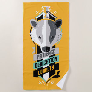 ハリー・ポッター HUFFLEPUFF™ハウスの特徴Sigil ビーチタオル