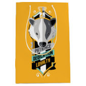 ハリー・ポッター | HUFFLEPUFF™ハウスの特徴Sigil ミディアムペーパーバッグ (正面)