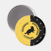 ハリー・ポッター | HUFFLEPUFF™ハウストレイトグラフィック マグネット (正面/裏面)