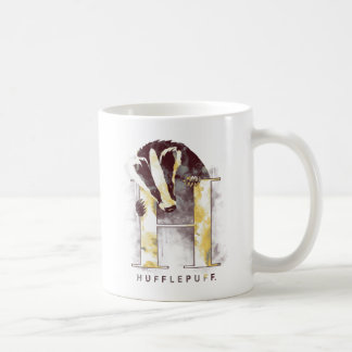 ハリー・ポッター | HUFFLEPUFF™ バッジ 水彩画 コーヒーマグカップ