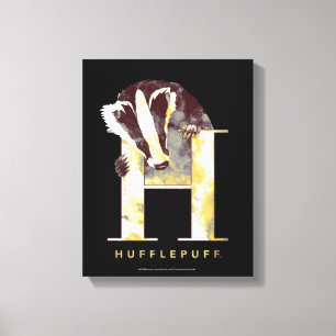 ハリー・ポッター   HUFFLEPUFF™ Badger Water color キャンバスプリント