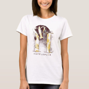 ハリー・ポッター   HUFFLEPUFF™ Badger Water color Tシャツ