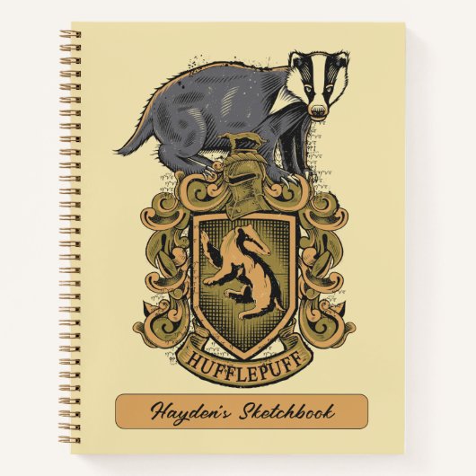 ハリー・ポッター | Hufflepuff Crest Badgerスケッチ ノートブック (正面)